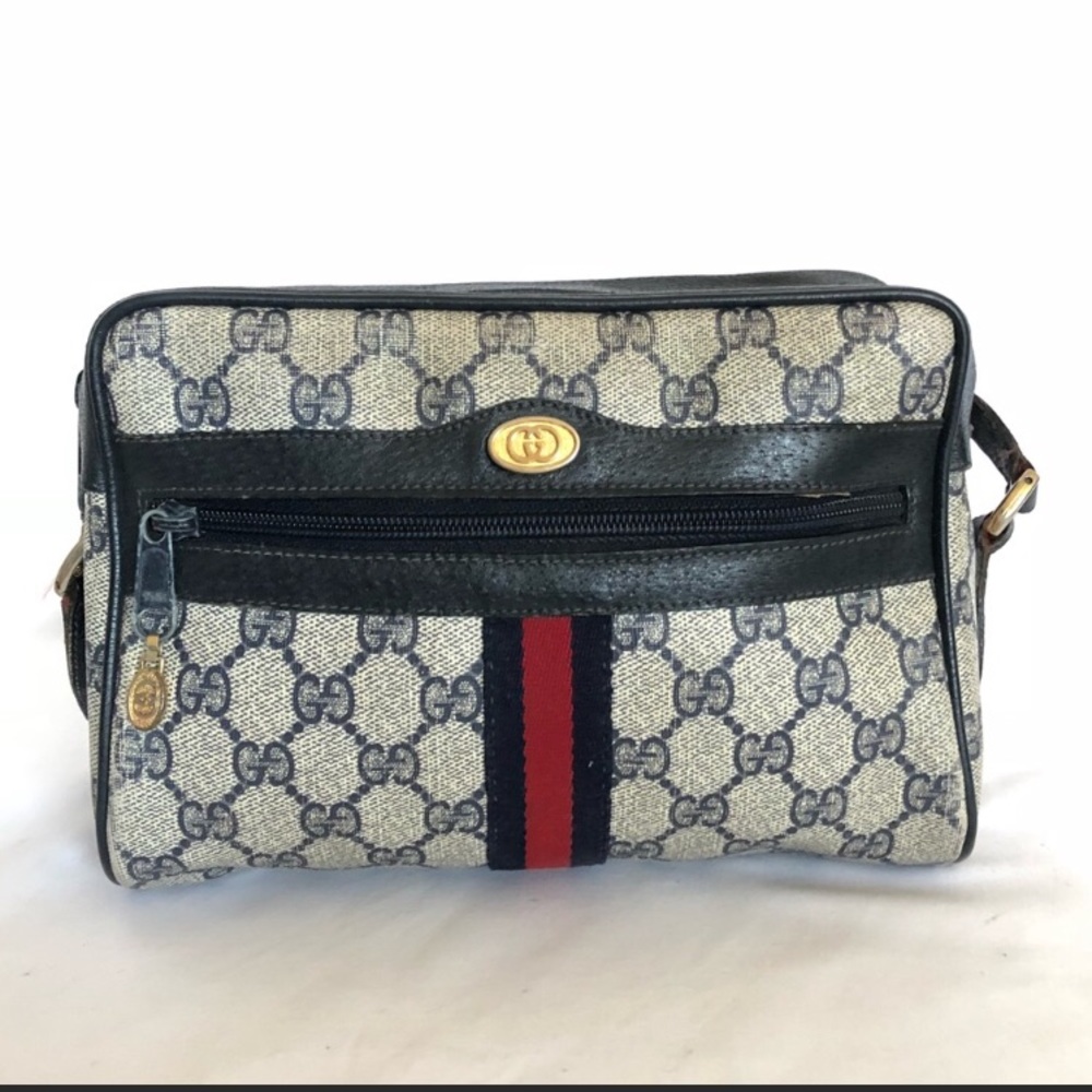 GUCCI VINTAGE GG SUPREME SMALL CAMARA SHOULDER BAG
